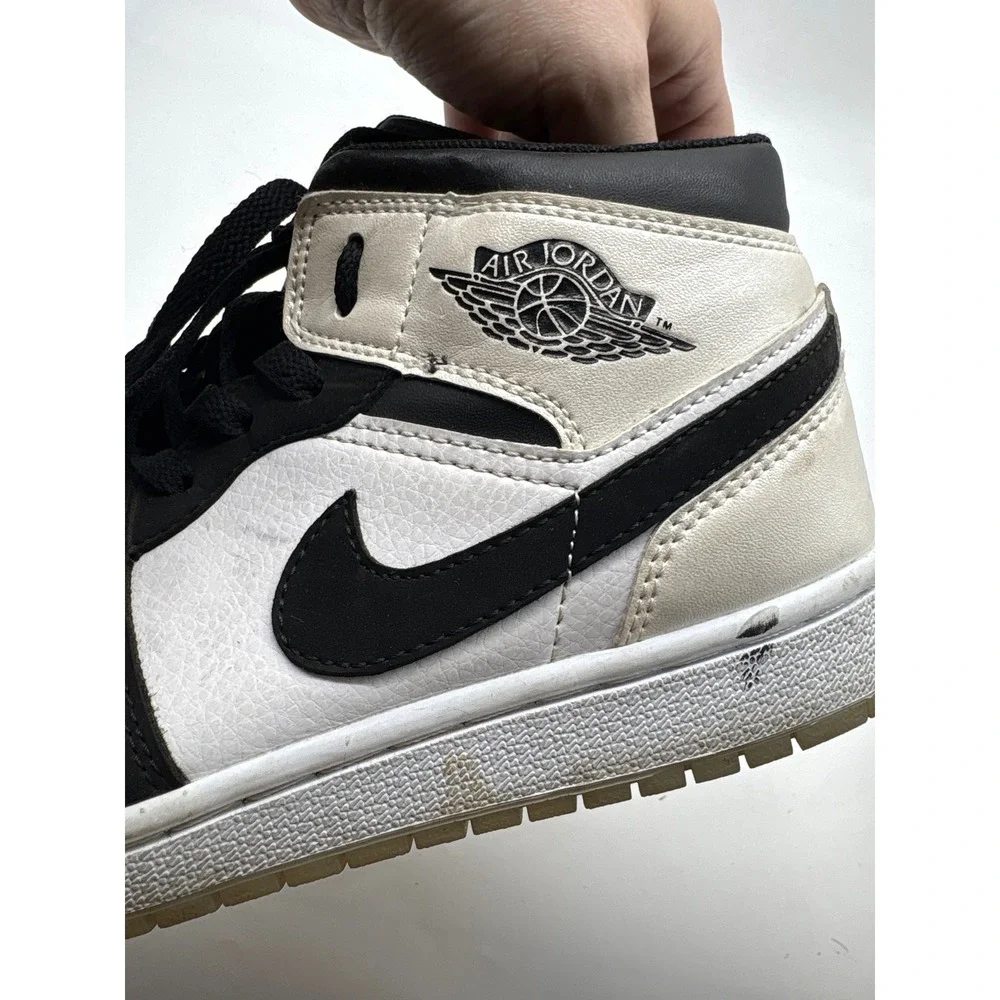 Nike Air Jordan 1 Mid Panda White‎ Black Gum DH6933-100 Mens Size 7 Sneakers
